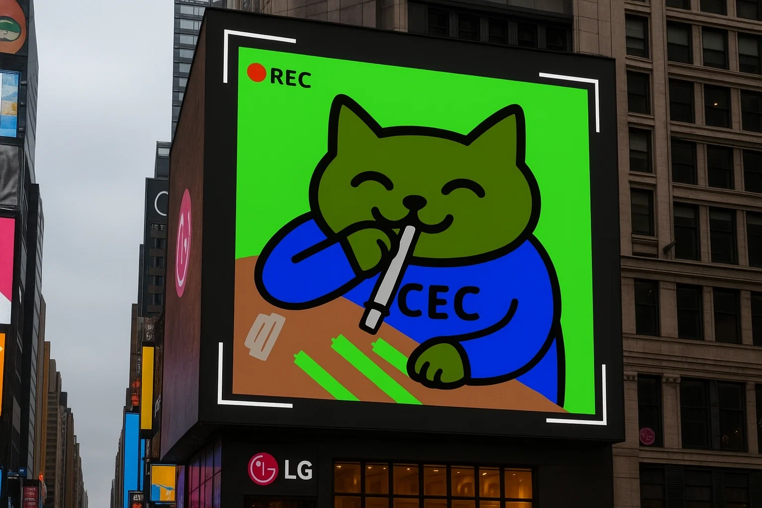 CeCe on Digital Billboard