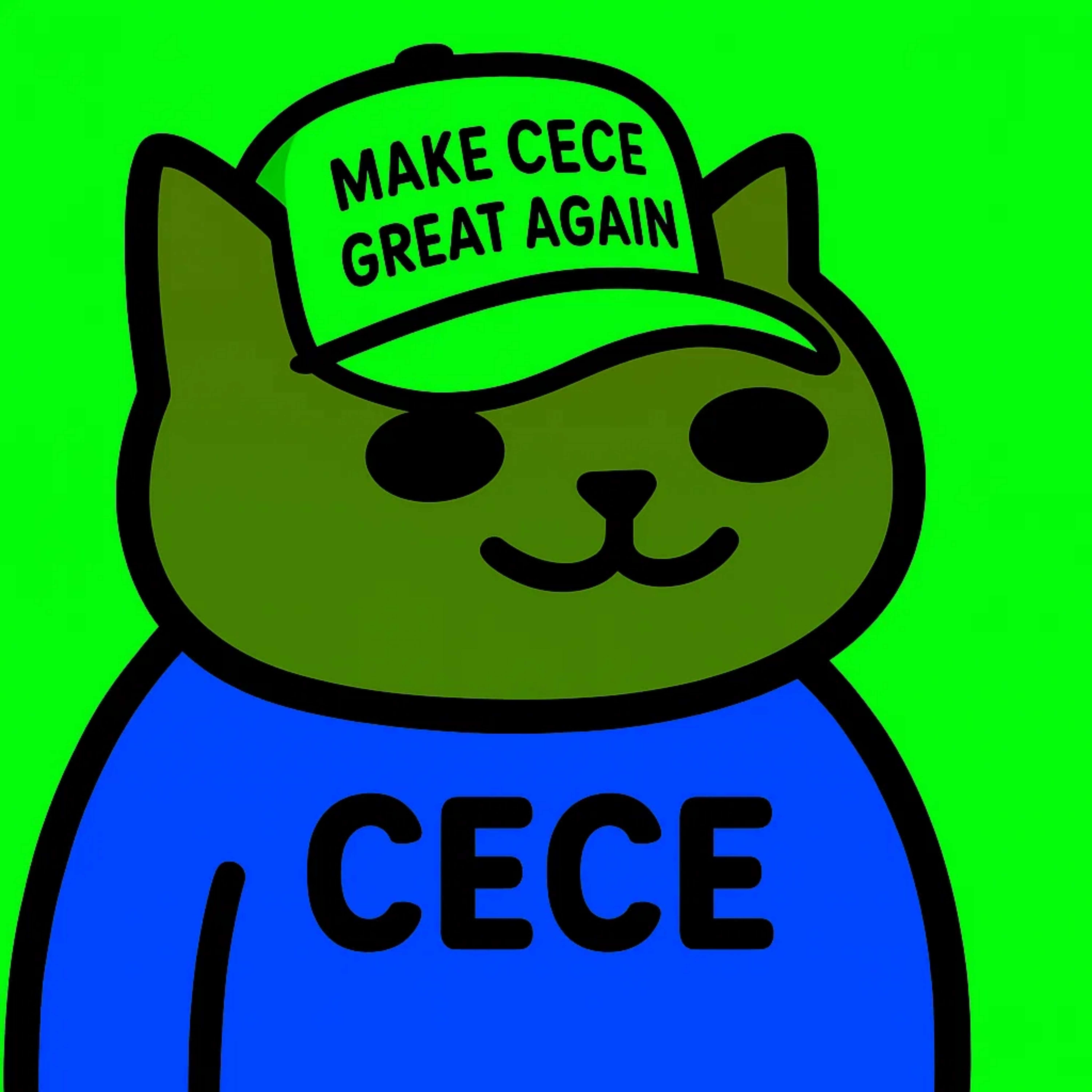 CeCe with Make CeCe Great Again Hat